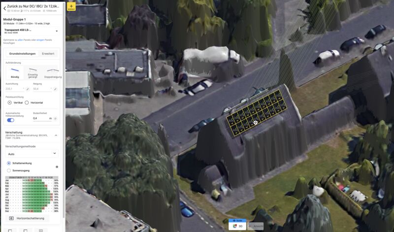 3D Dach-Visualisierung